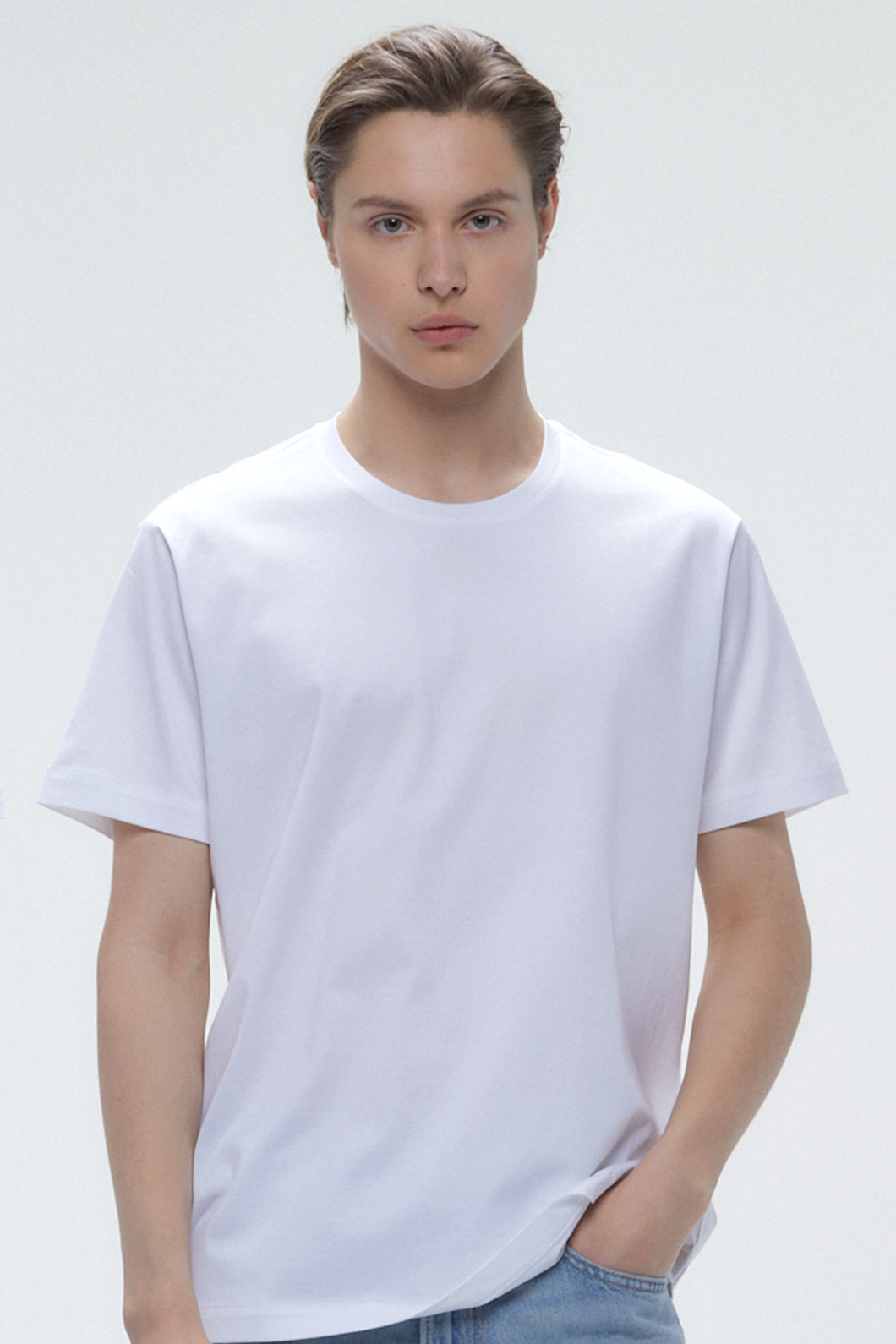 시그니처 클래식 &amp; 베이직 핏 반소매 티셔츠 (MEN)
