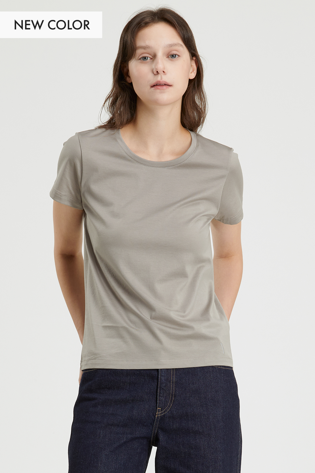 시그니처 클래식 &amp; 베이직 핏 반소매 티셔츠 (WOMEN)